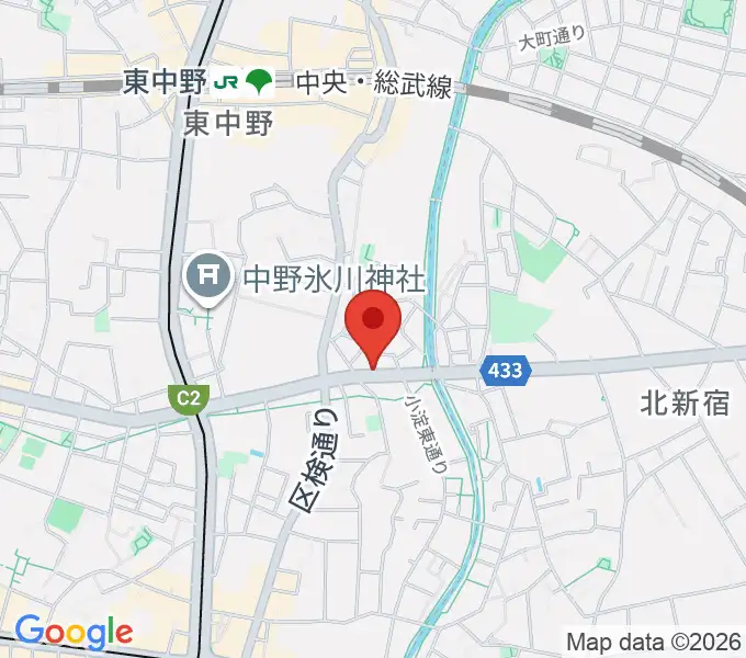 レパートリーシアターKAZEの地図