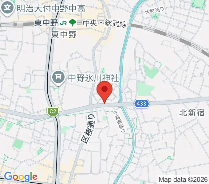 レパートリーシアターKAZEの地図