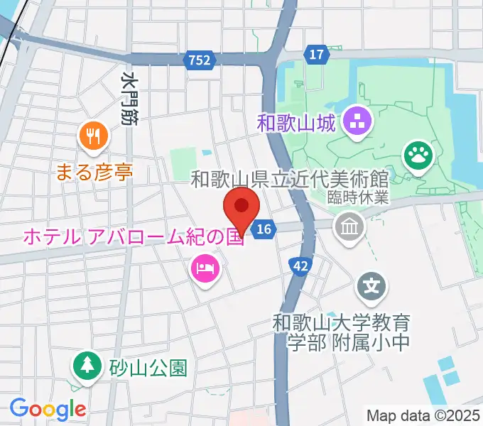 和歌山県民文化会館の地図
