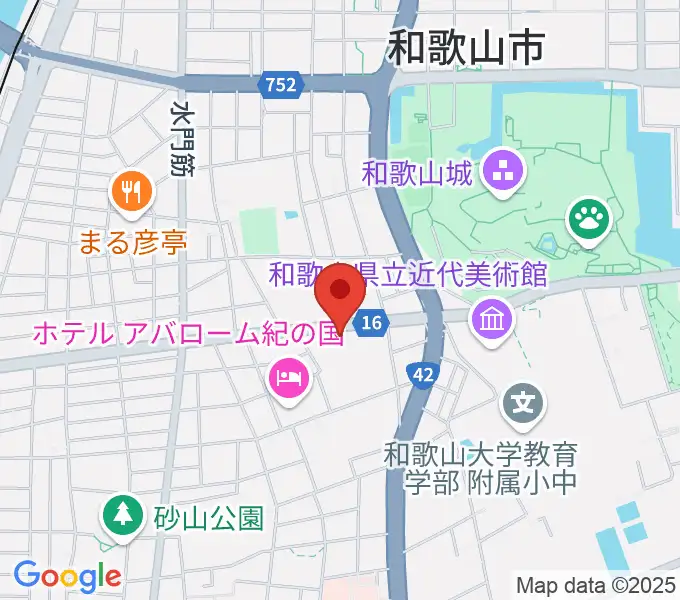 和歌山県民文化会館の地図