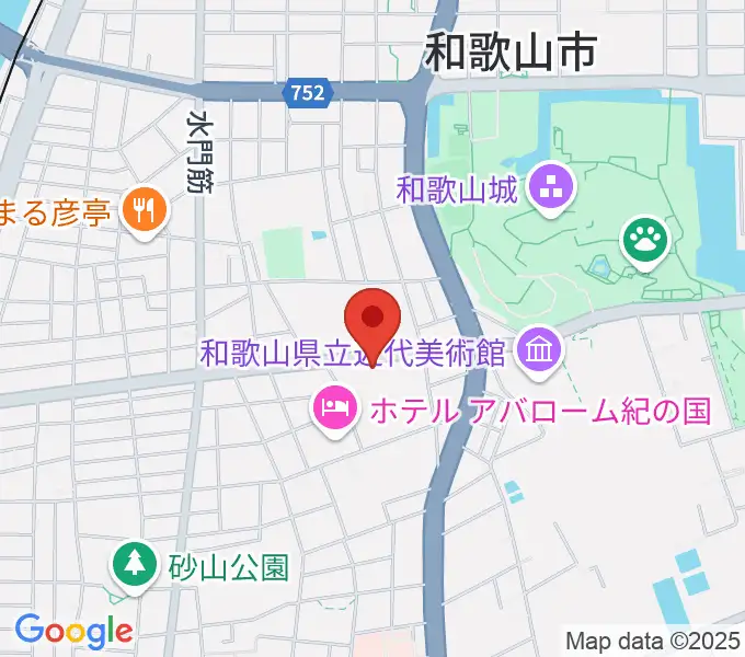 和歌山県民文化会館の地図