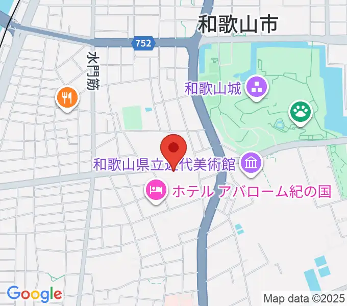 和歌山県民文化会館の地図