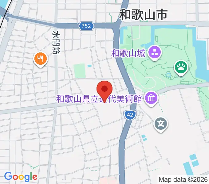 和歌山県民文化会館の地図