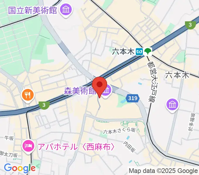 六本木アカデミーヒルズの地図