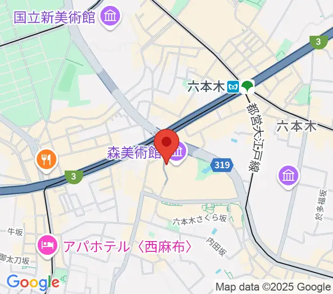 六本木アカデミーヒルズの地図