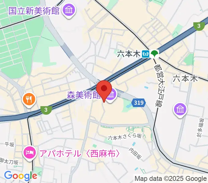 六本木アカデミーヒルズの地図