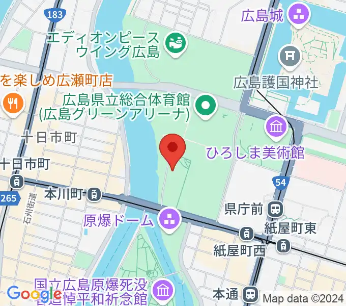 広島市青少年センターの地図