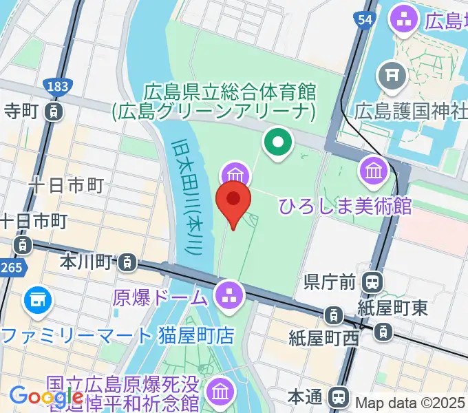 広島市青少年センターの地図