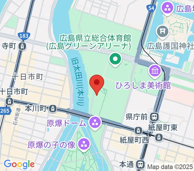 広島市青少年センターの地図