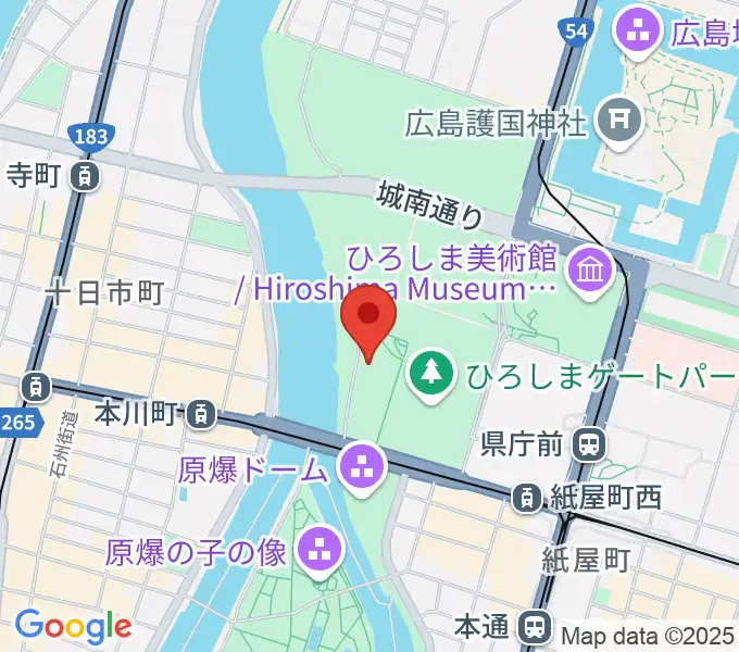 広島市青少年センターの地図