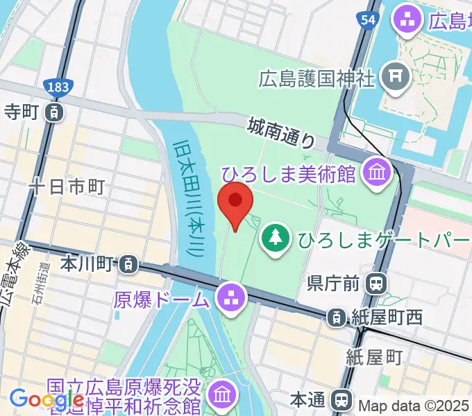 広島市青少年センターの地図