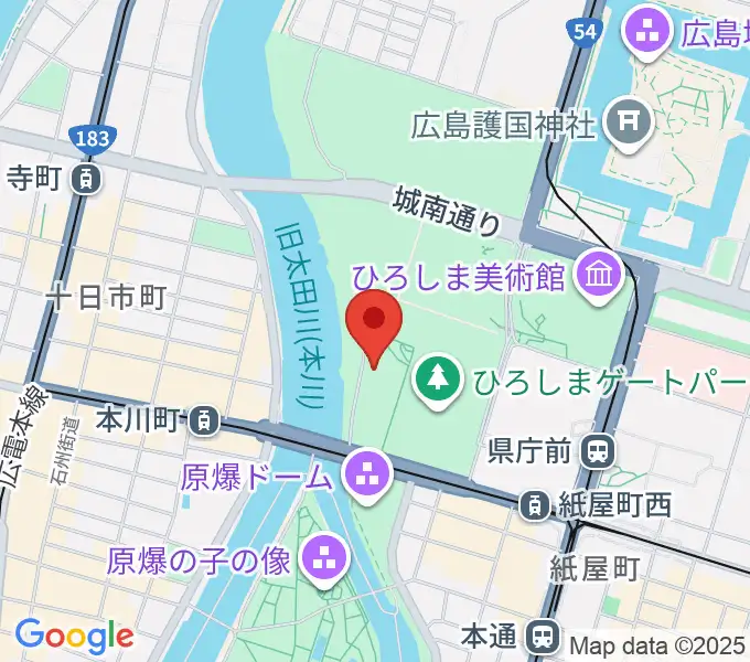 広島市青少年センターの地図