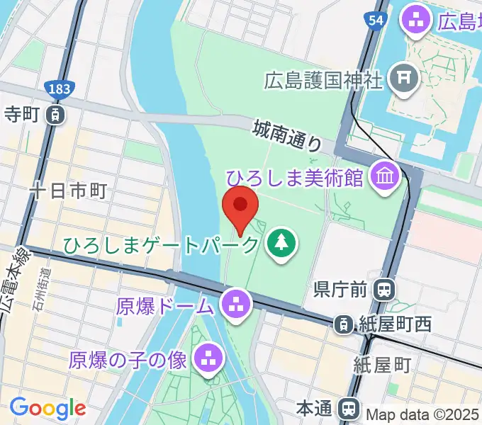 広島市青少年センターの地図