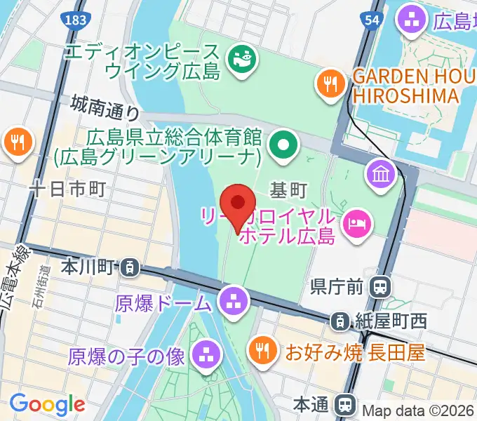 広島市青少年センターの地図