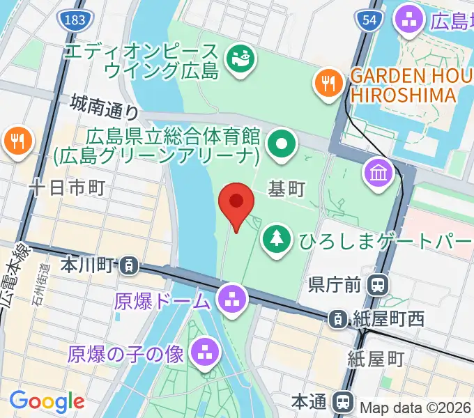 広島市青少年センターの地図