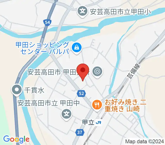 甲田文化センター ミューズの地図