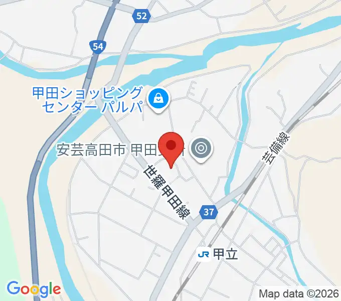 甲田文化センター ミューズの地図