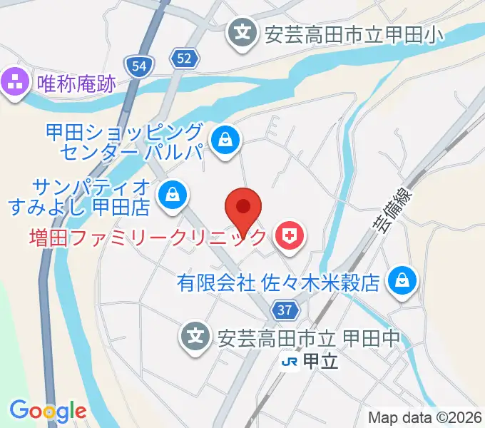 甲田文化センター ミューズの地図