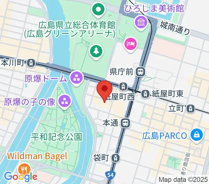 広島県民文化センターの地図