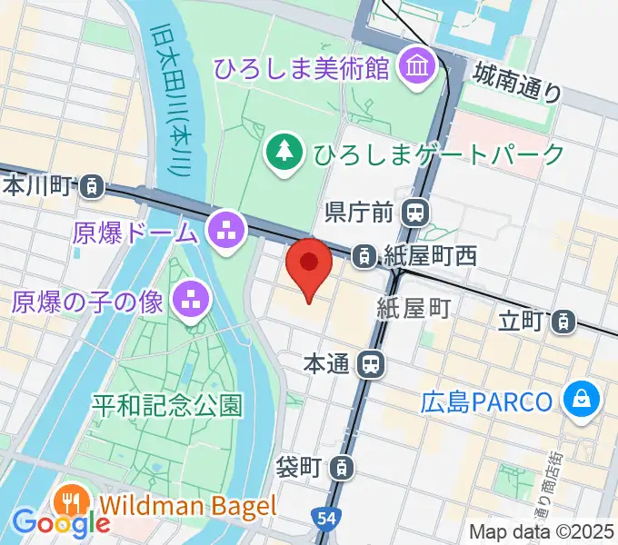 広島県民文化センターの地図
