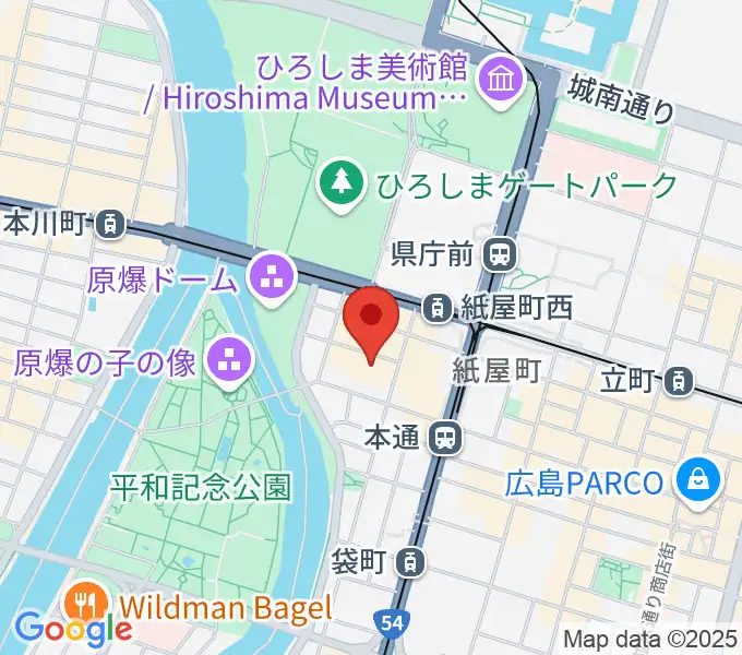 広島県民文化センターの地図
