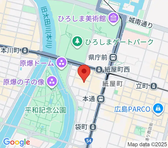 広島県民文化センターの地図