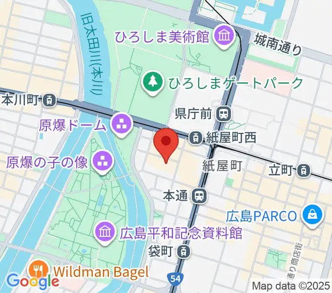 広島県民文化センターの地図