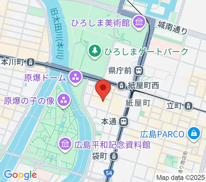 広島県民文化センターの地図