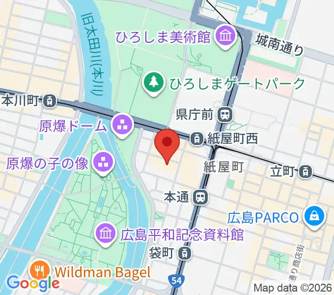 広島県民文化センターの地図