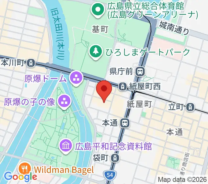 広島県民文化センターの地図