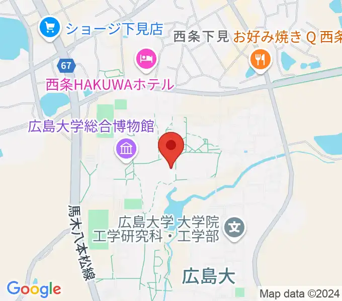 広島大学サタケメモリアルホールの地図