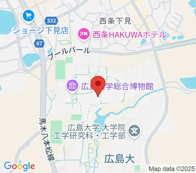 広島大学サタケメモリアルホールの地図