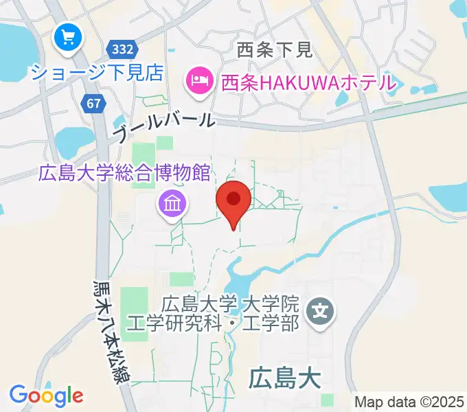 広島大学サタケメモリアルホールの地図