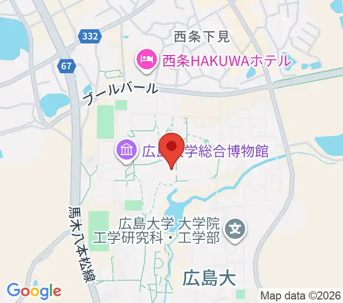 広島大学サタケメモリアルホールの地図