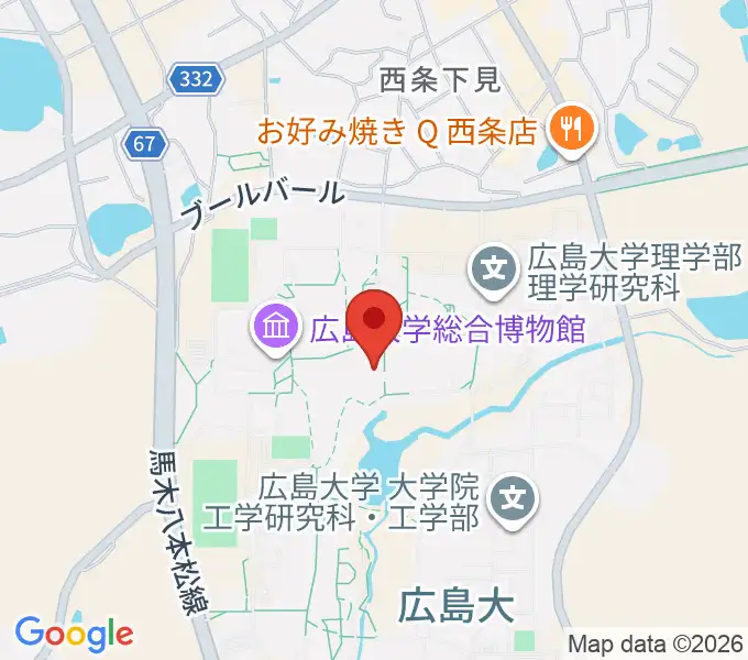 広島大学サタケメモリアルホールの地図