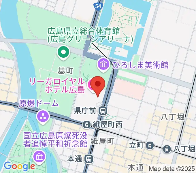 NTTクレドホールの地図