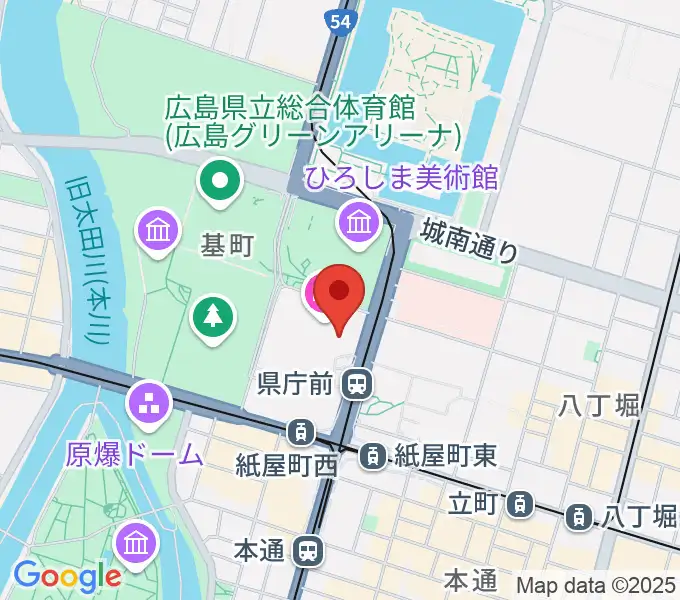 NTTクレドホールの地図