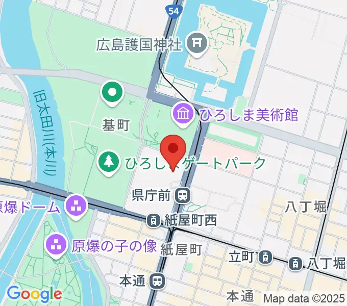NTTクレドホールの地図