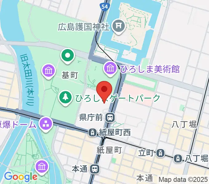 NTTクレドホールの地図