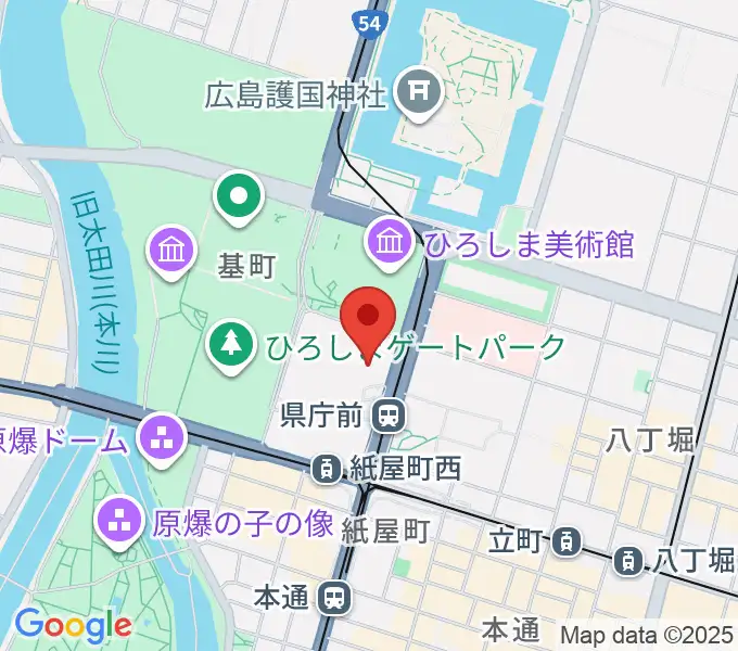NTTクレドホールの地図