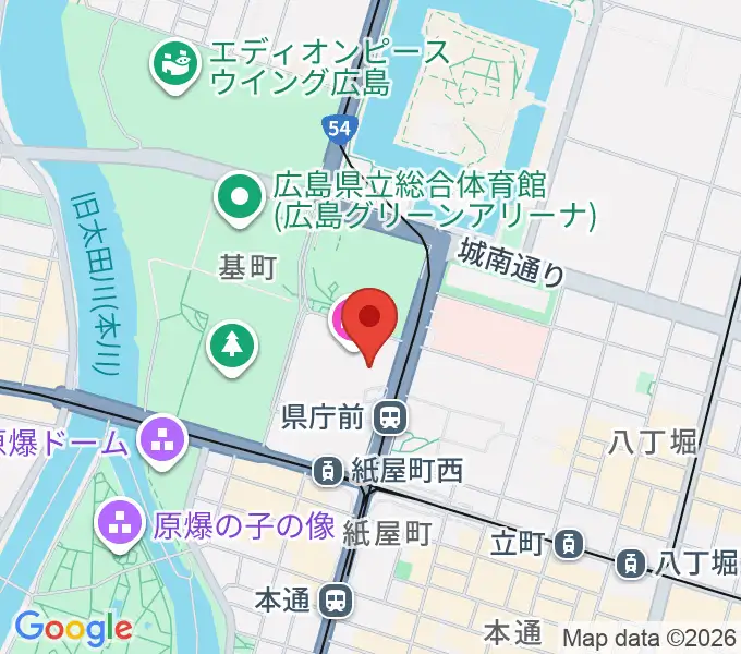 NTTクレドホールの地図