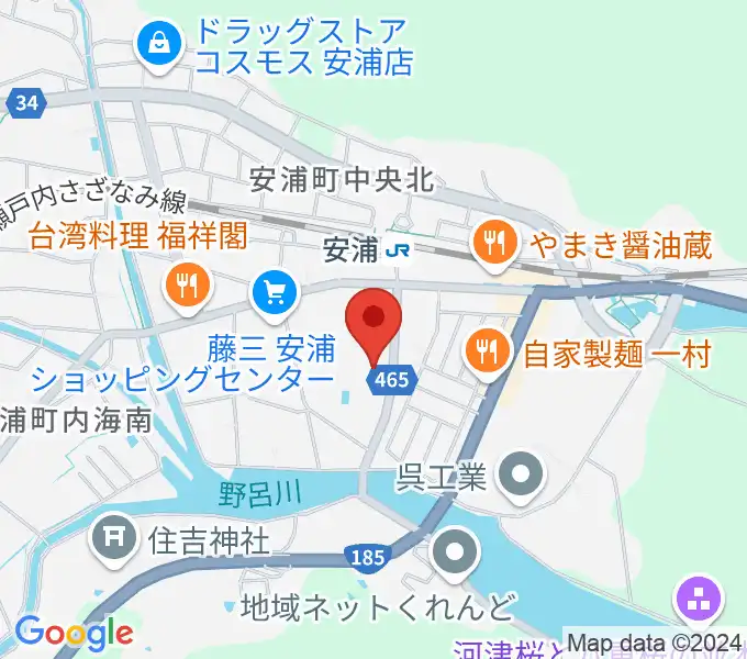 安浦まちづくりセンターの地図