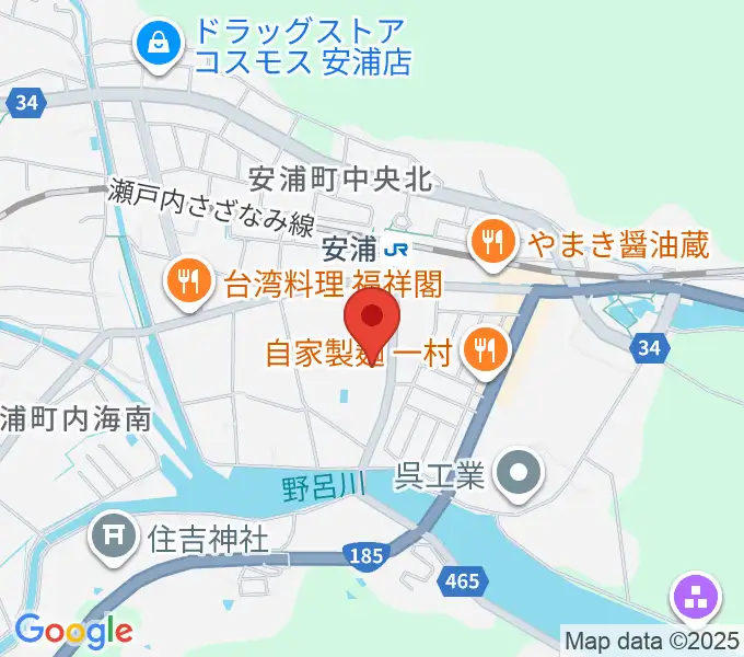 安浦まちづくりセンターの地図