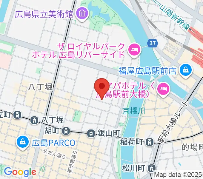 エリザベト音楽大学セシリアホールの地図
