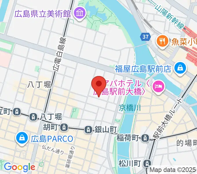 エリザベト音楽大学セシリアホールの地図