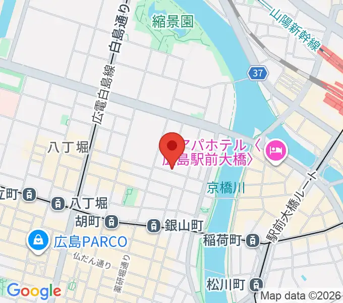 エリザベト音楽大学セシリアホールの地図