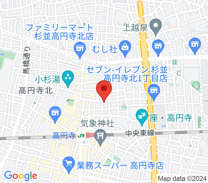 高円寺スタジオ・コヤーマの場所