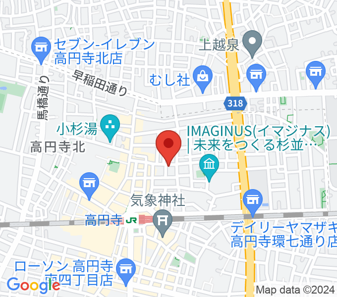 高円寺スタジオ・コヤーマの場所