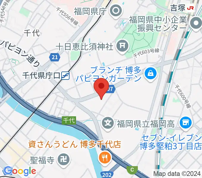 パピオビールームの地図