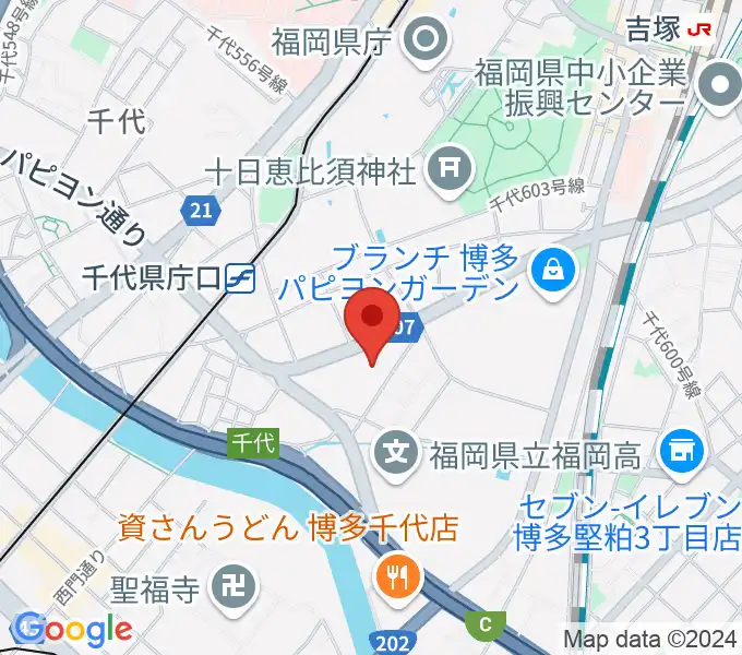 パピオビールームの地図